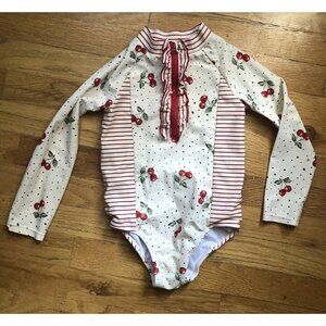 Jessica Simpson Size 4T Long Sleeved Cherry Swimsuit